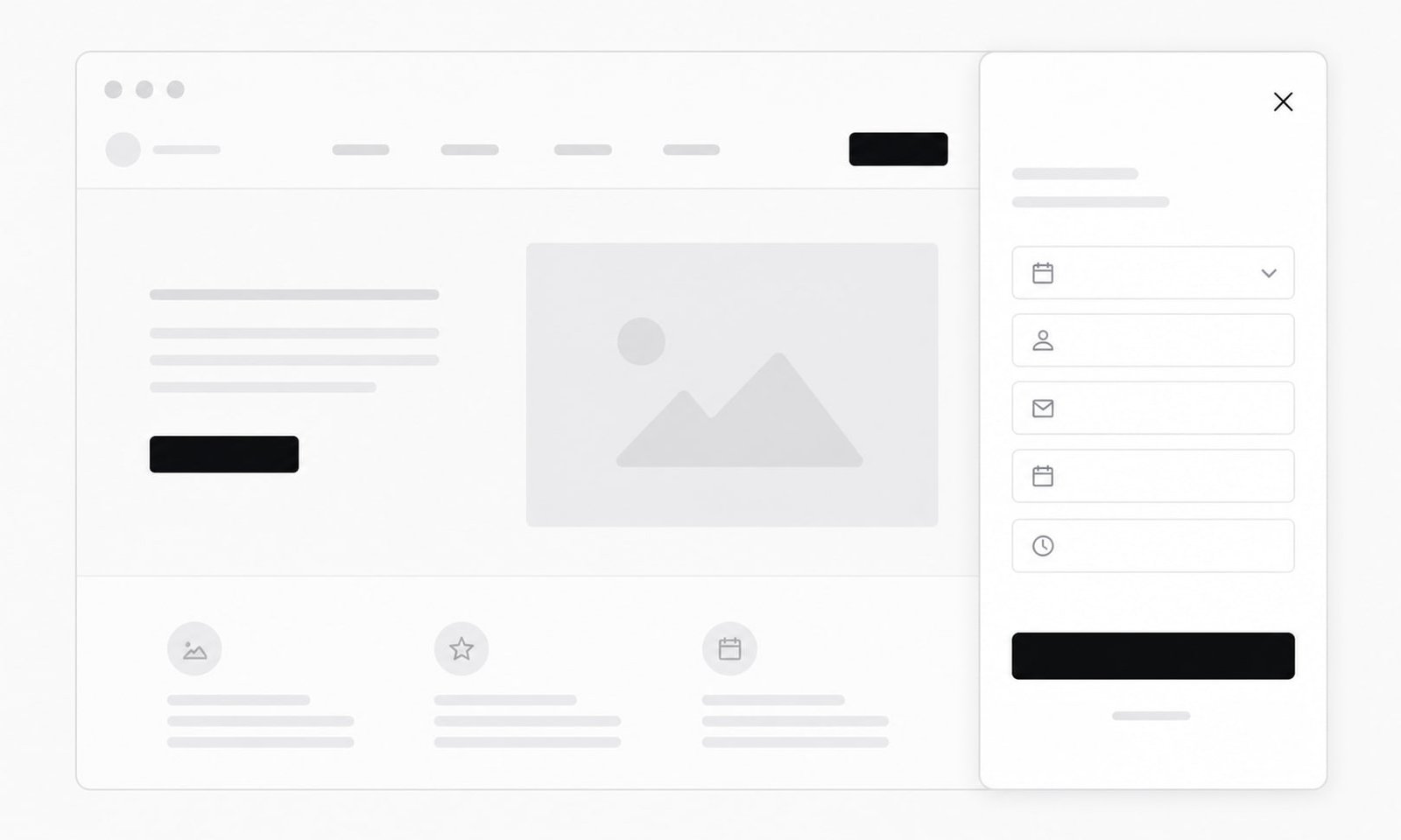 Custom website button opening the booking widget